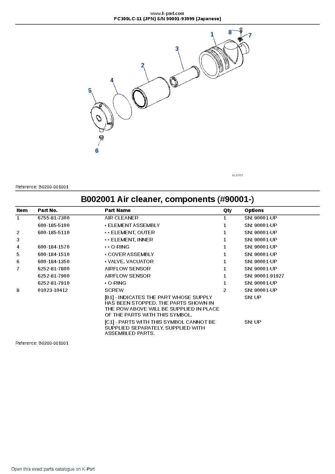 PC300LC-11 (JPN) S/N 90001-93999 (Japanese) – sample page 7 PC300LC-11 (JPN) S/N 90001-93999 (Japanese) – sample page 7