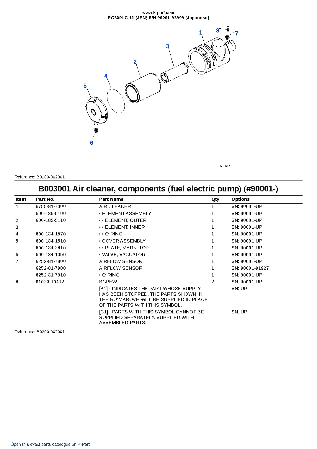 PC300LC-11 (JPN) S/N 90001-93999 (Japanese) – sample page 9 PC300LC-11 (JPN) S/N 90001-93999 (Japanese) – sample page 9