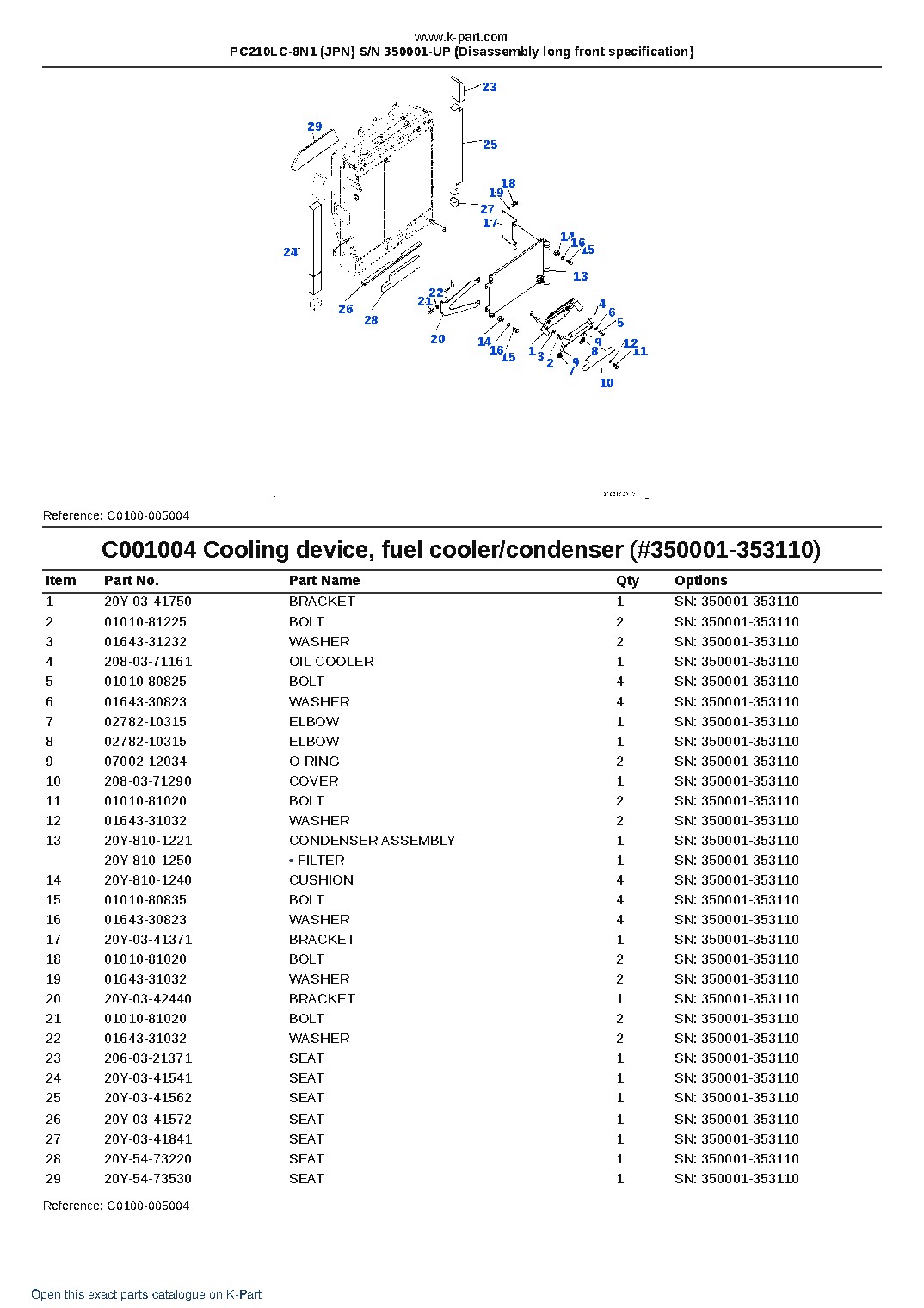 PC210LC-8N1 (JPN) S/N 350001-UP (Disassembly long front specification) – sample page 9 PC210LC-8N1 (JPN) S/N 350001-UP (Disassembly long front specification) – sample page 9
