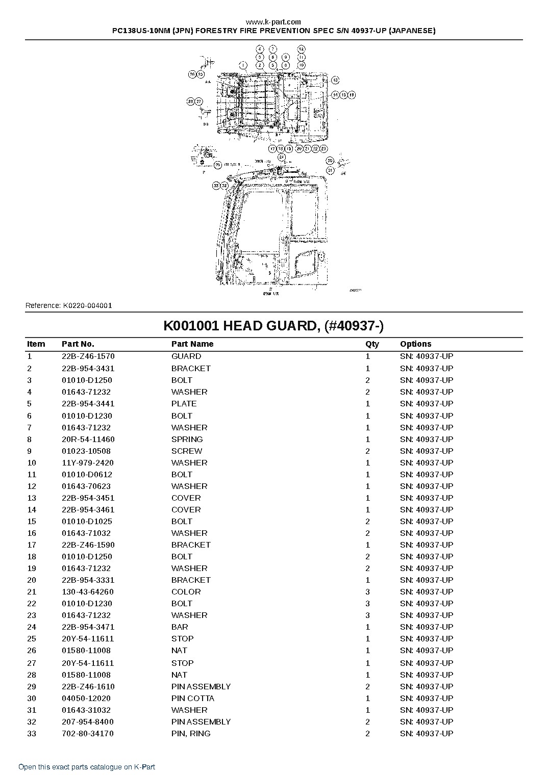 PC138US-10NM (JPN) FORESTRY FIRE PREVENTION SPEC S/N 40937-UP (JAPANESE) – sample page 5