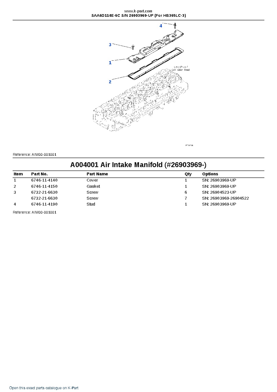 SAA6D114E-6C S/N 26903969-UP (For HB365LC-3) – sample page 4
