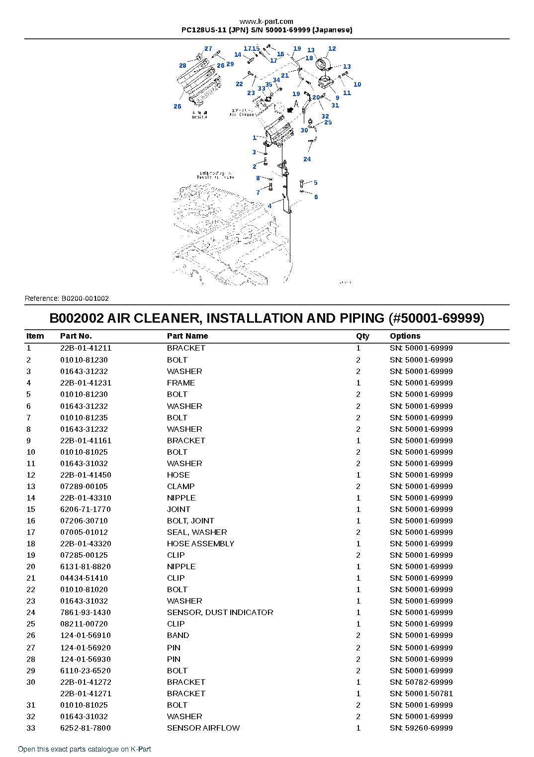 PC128US-11 (JPN)  S/N 50001-69999 (Japanese) – sample page 9