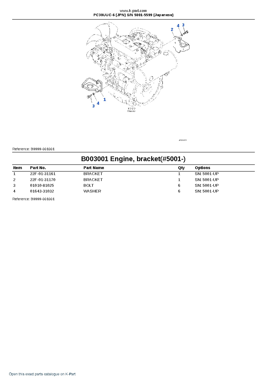 PC30UUC-6 (JPN) S/N 5001-5599 (Japanese) – sample page 3 PC30UUC-6 (JPN) S/N 5001-5599 (Japanese) – sample page 3