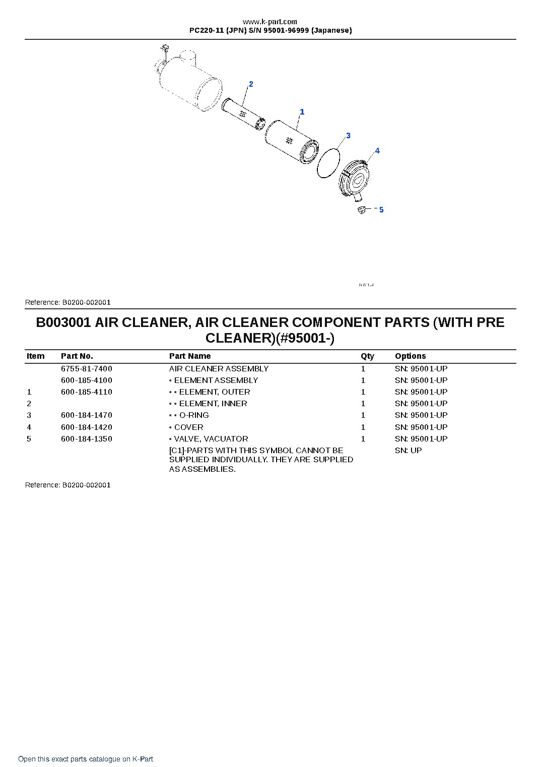PC220-11 (JPN)  S/N 95001-96999 (Japanese) – sample page 8