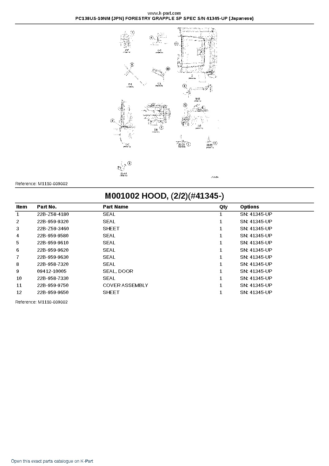PC138US-10NM (JPN) FORESTRY GRAPPLE SP SPEC S/N 41345-UP (Japanese) – sample page 7 PC138US-10NM (JPN) FORESTRY GRAPPLE SP SPEC S/N 41345-UP (Japanese) – sample page 7
