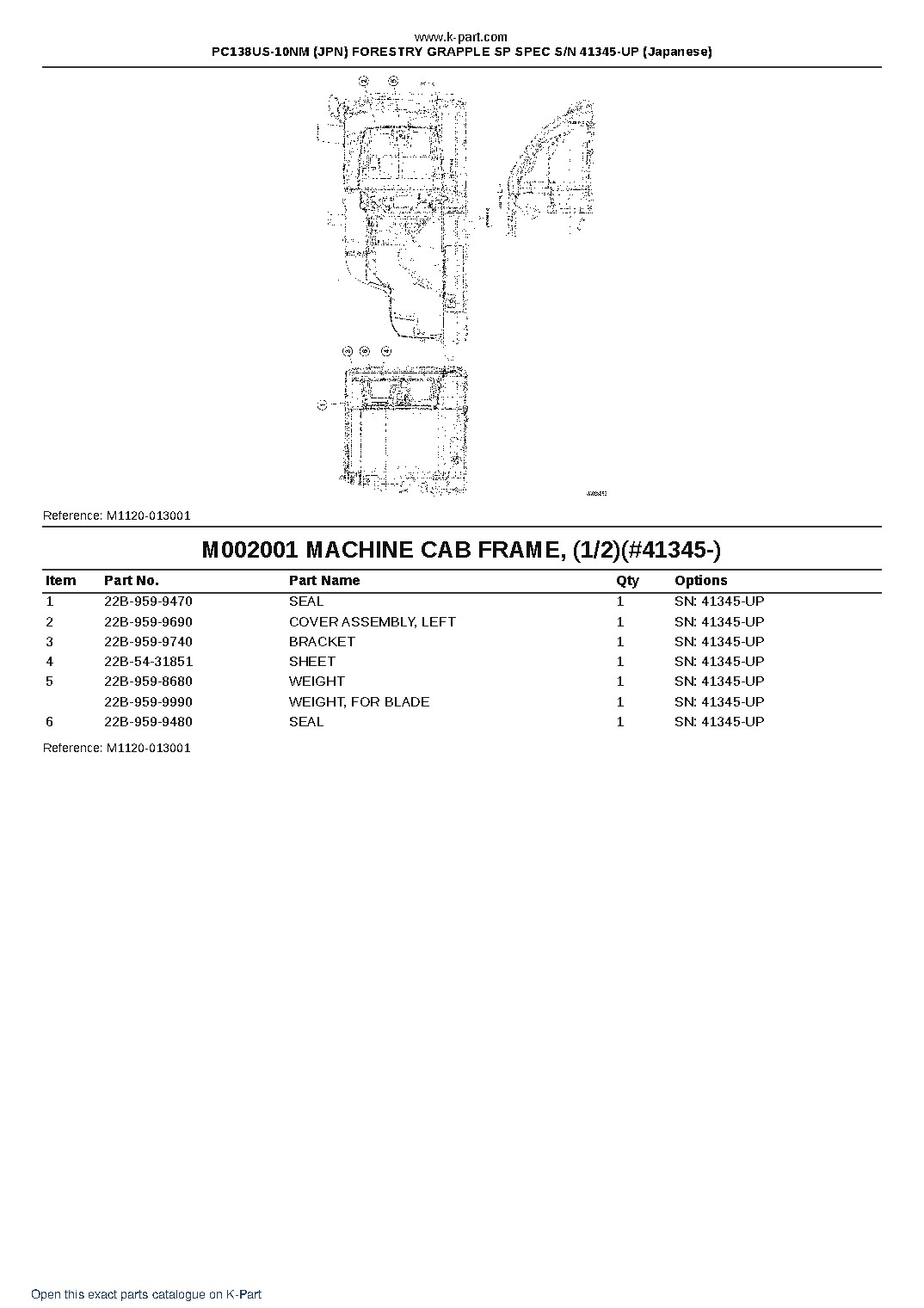 PC138US-10NM (JPN) FORESTRY GRAPPLE SP SPEC S/N 41345-UP (Japanese) – sample page 8 PC138US-10NM (JPN) FORESTRY GRAPPLE SP SPEC S/N 41345-UP (Japanese) – sample page 8