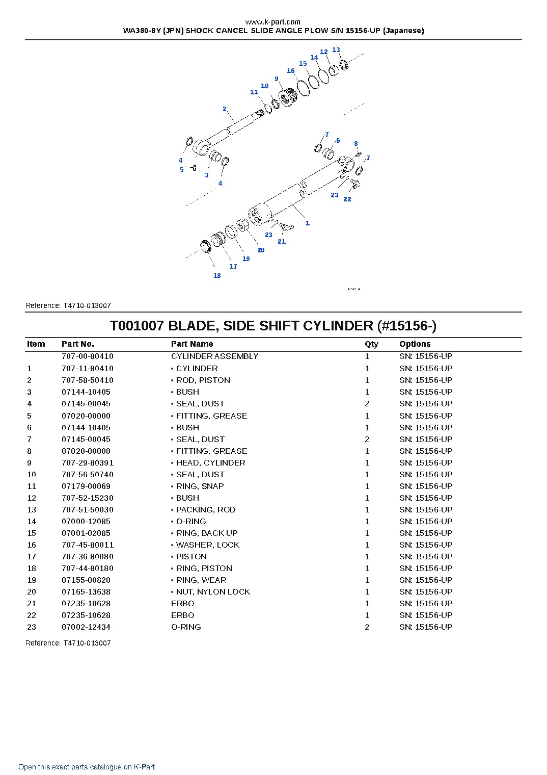 WA380-8Y (JPN) SHOCK CANCEL SLIDE ANGLE PLOW S/N 15156-UP (Japanese) – sample page 7 WA380-8Y (JPN) SHOCK CANCEL SLIDE ANGLE PLOW S/N 15156-UP (Japanese) – sample page 7