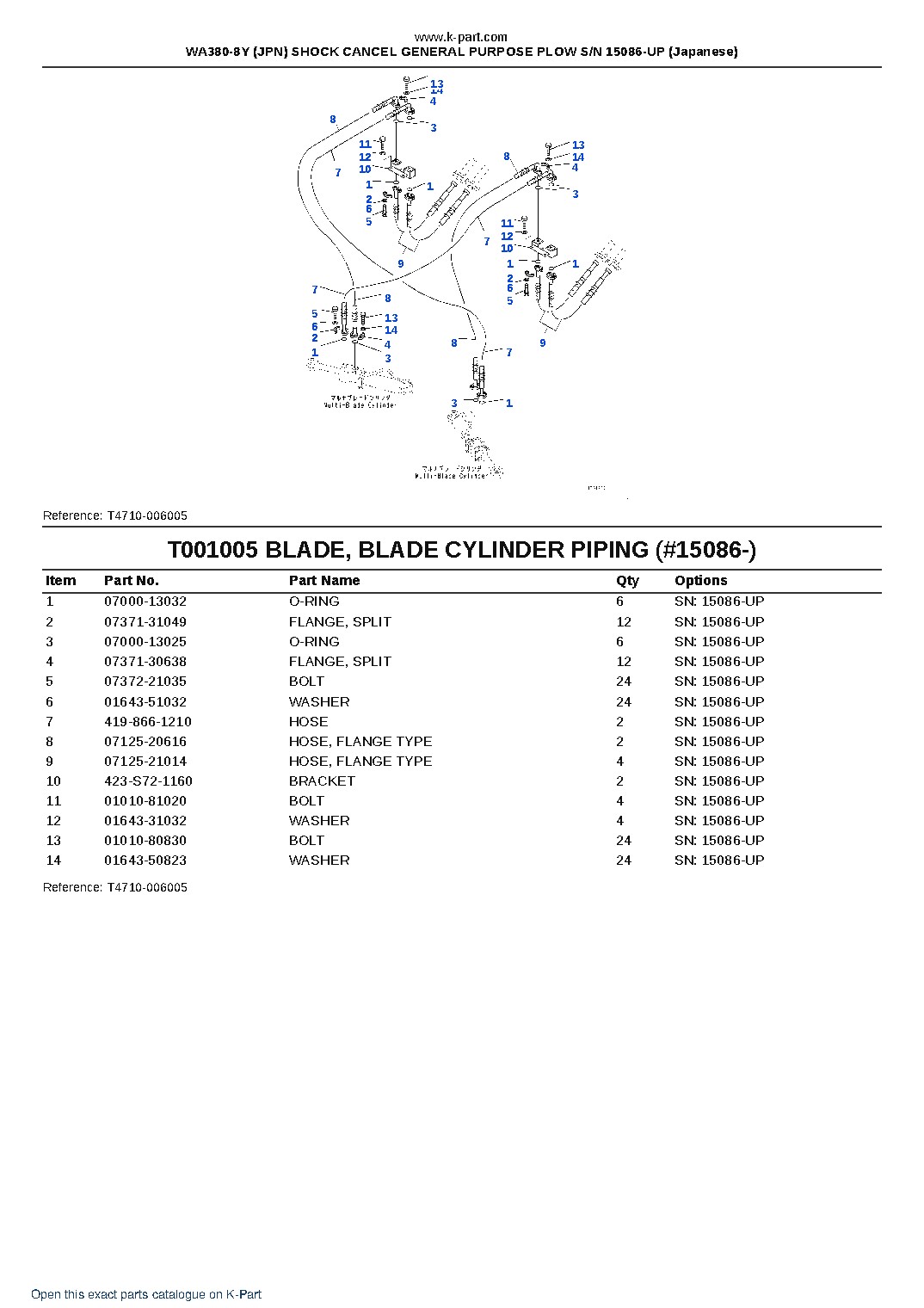 WA380-8Y (JPN) SHOCK CANCEL GENERAL PURPOSE PLOW S/N 15086-UP (Japanese) – sample page 6