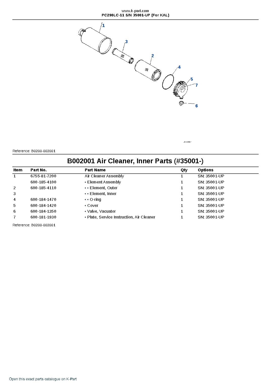 PC290LC-11 S/N 35001-UP (For KAL) – sample page 2 PC290LC-11 S/N 35001-UP (For KAL) – sample page 2
