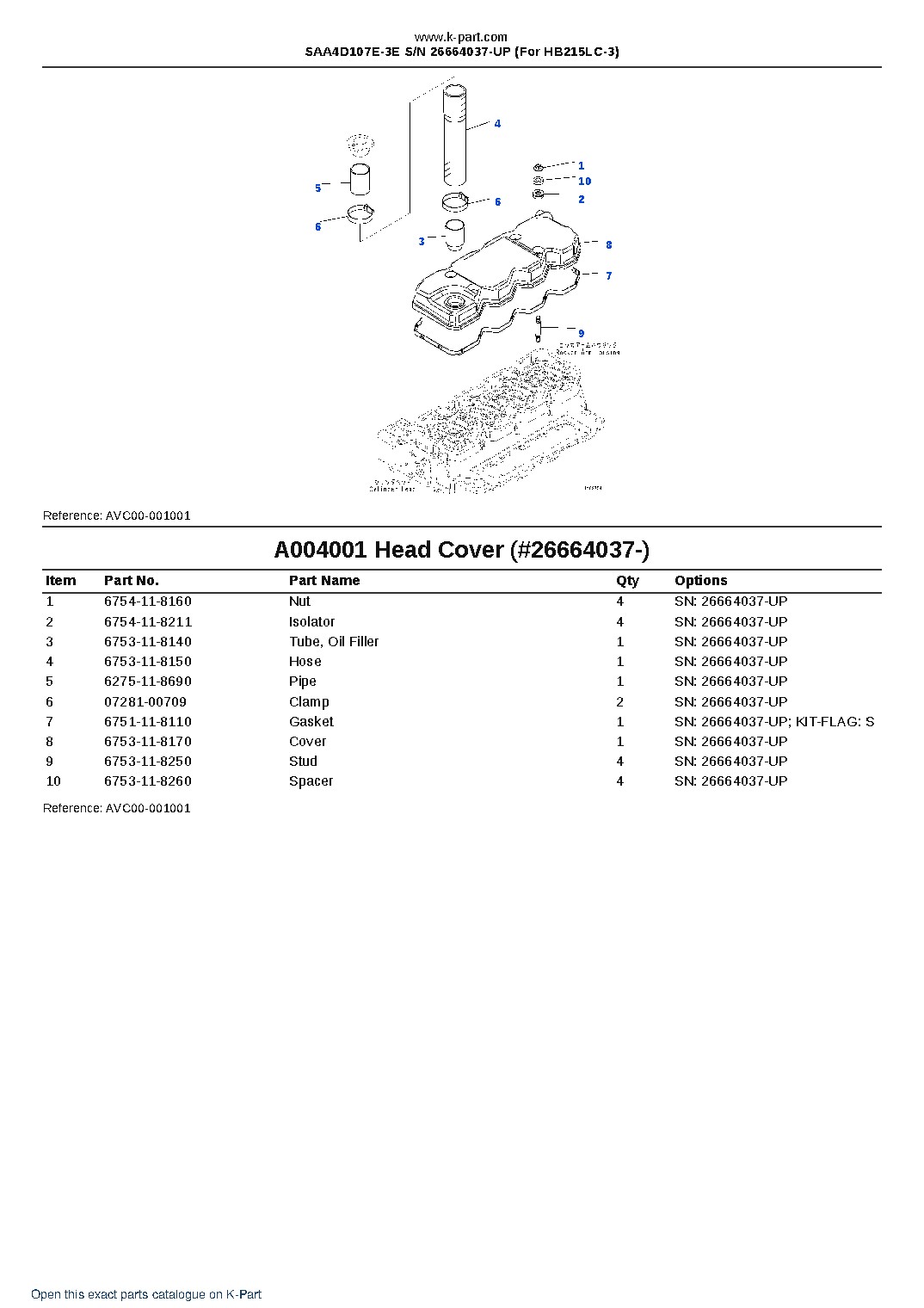 SAA4D107E-3E S/N 26664037-UP (For HB215LC-3) – sample page 4