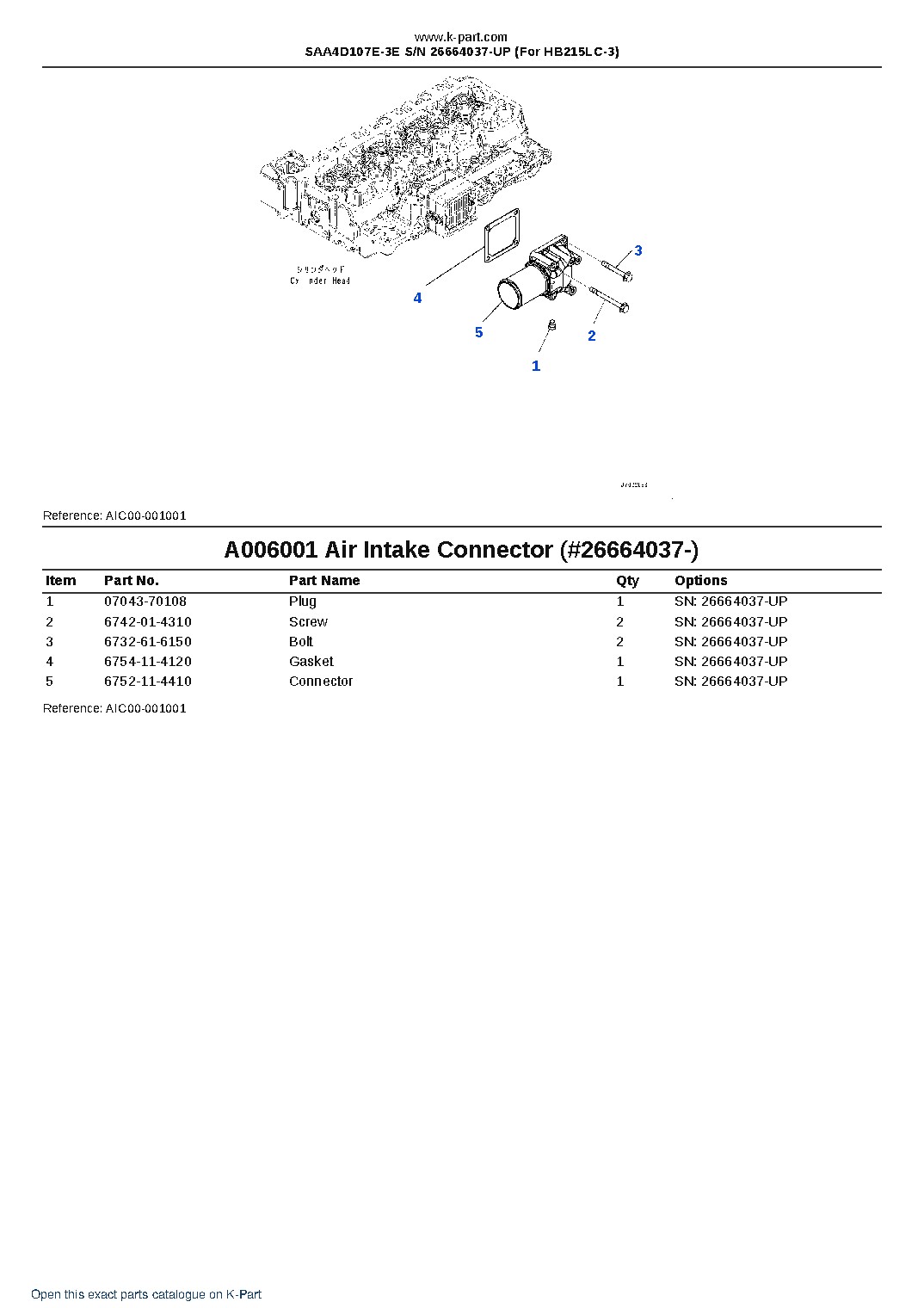 SAA4D107E-3E S/N 26664037-UP (For HB215LC-3) – sample page 6