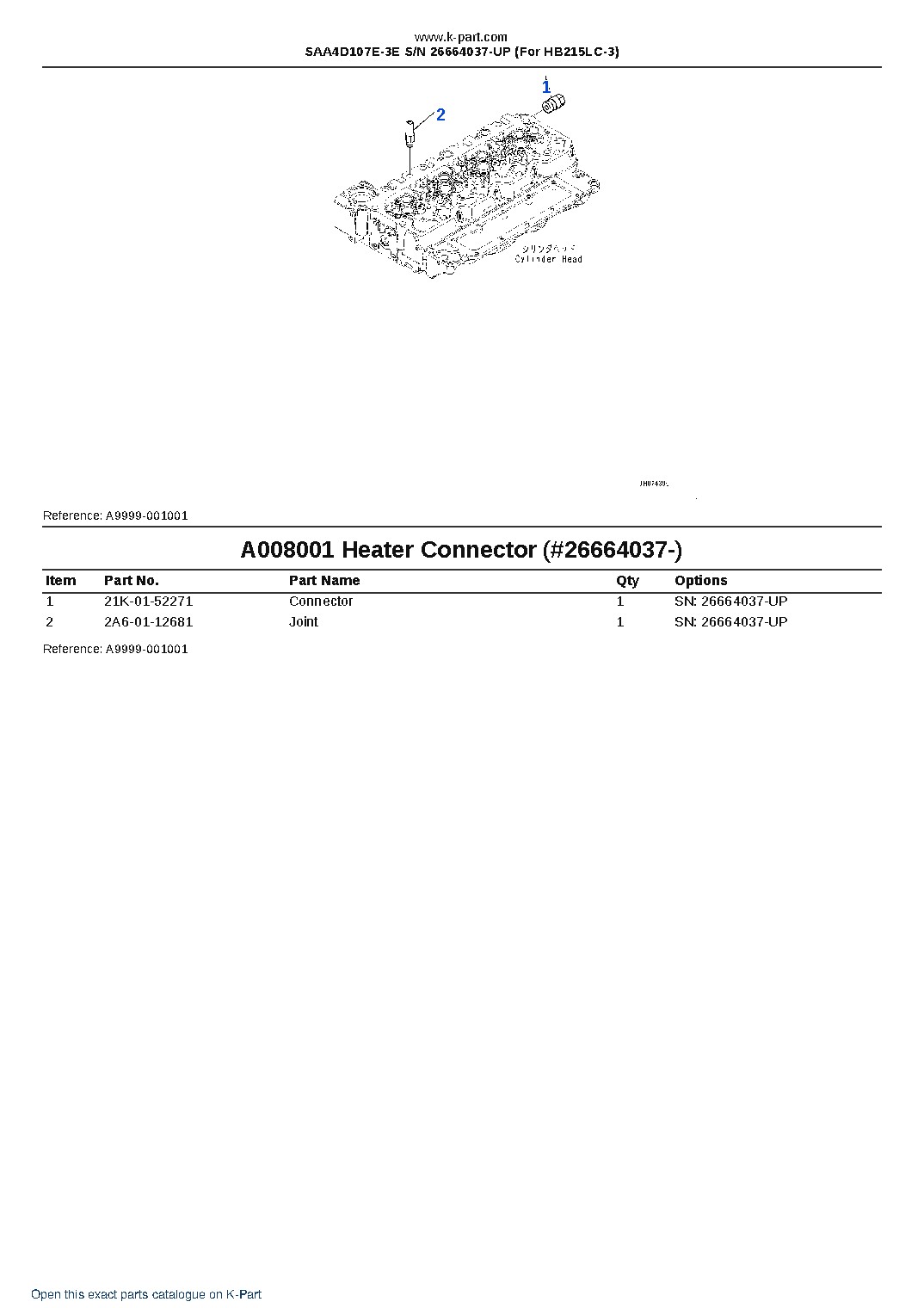 SAA4D107E-3E S/N 26664037-UP (For HB215LC-3) – sample page 8