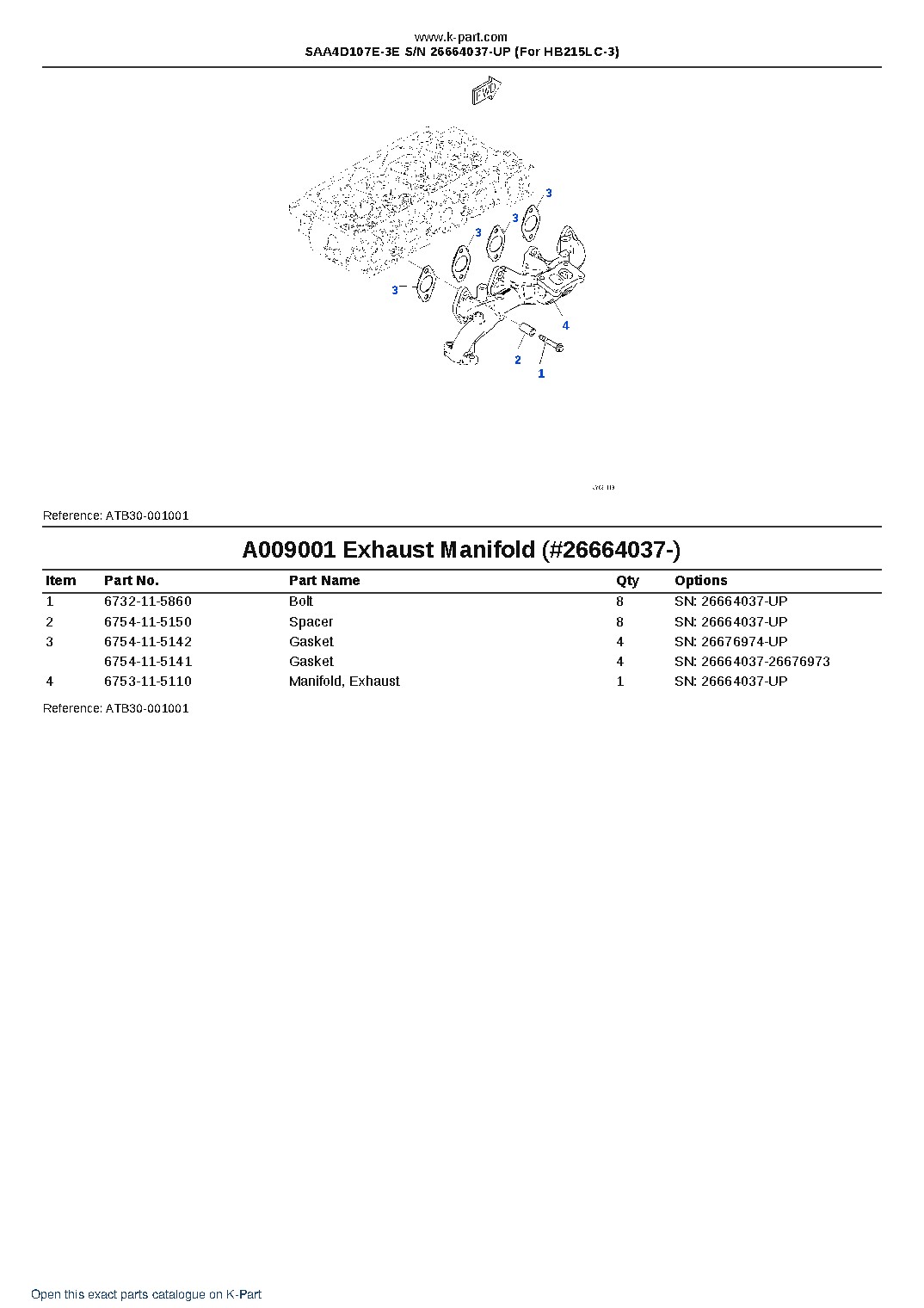 SAA4D107E-3E S/N 26664037-UP (For HB215LC-3) – sample page 9