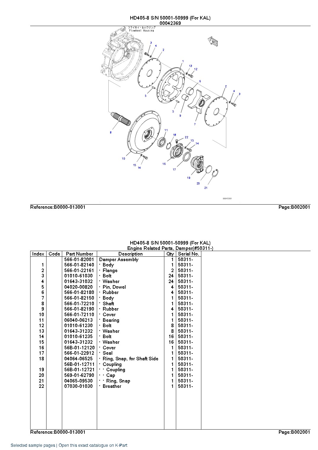 HD405-8 S/N 50001-50999 (For KAL) – sample page 7 HD405-8 S/N 50001-50999 (For KAL) – sample page 7