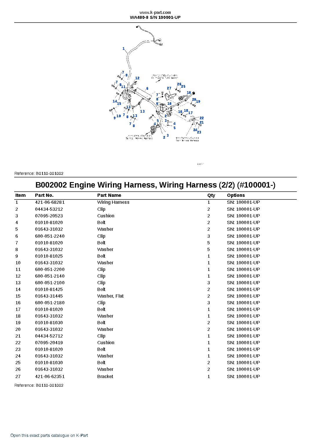 WA480-8 S/N 100001-UP – sample page 4 WA480-8 S/N 100001-UP – sample page 4