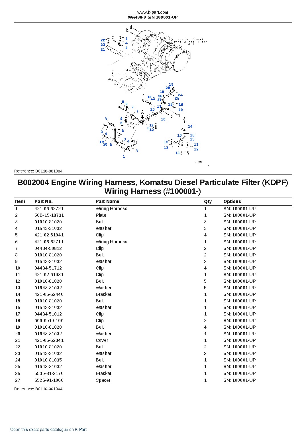 WA480-8 S/N 100001-UP – sample page 7 WA480-8 S/N 100001-UP – sample page 7