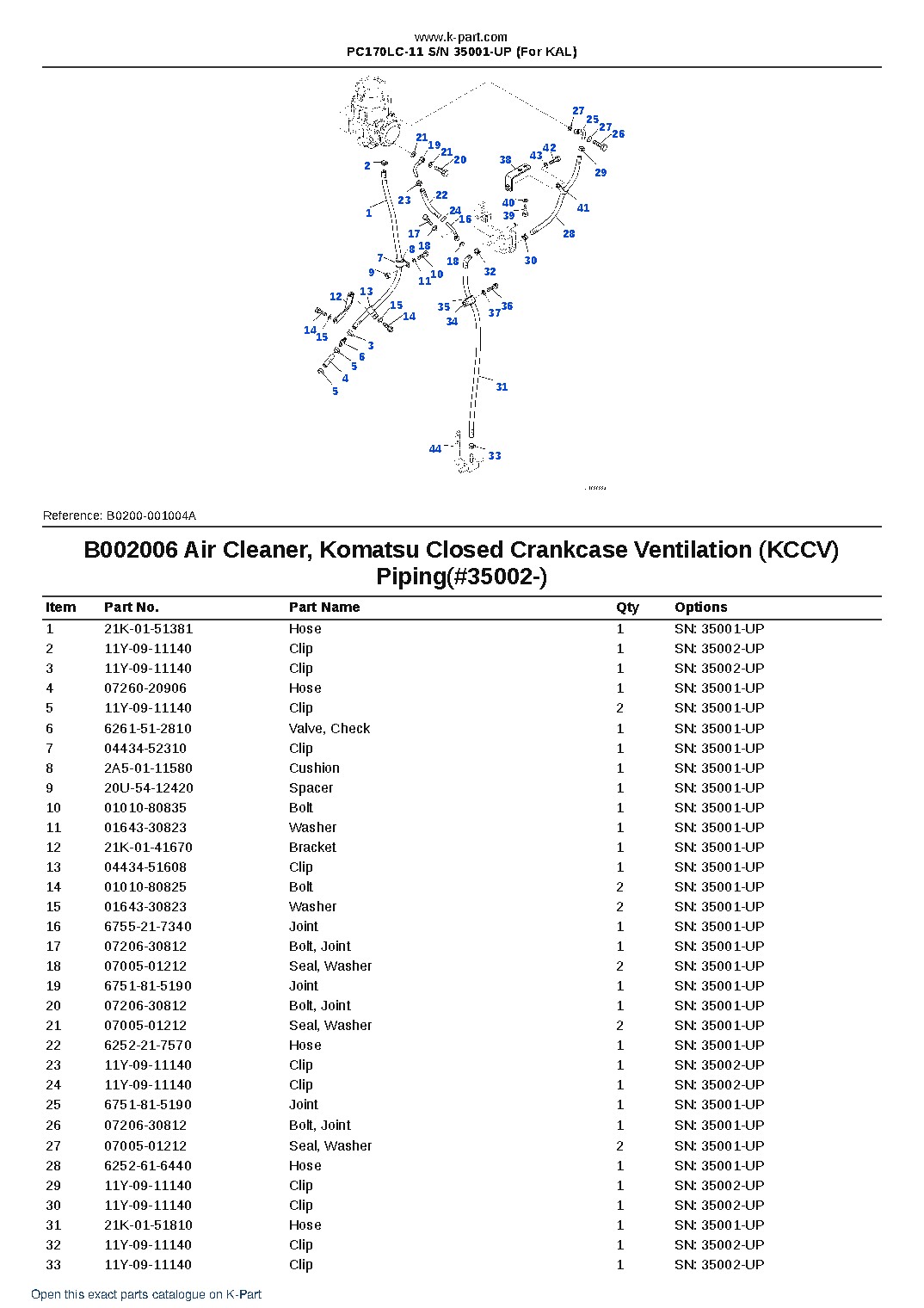 PC170LC-11 S/N 35001-UP (For KAL) – sample page 10