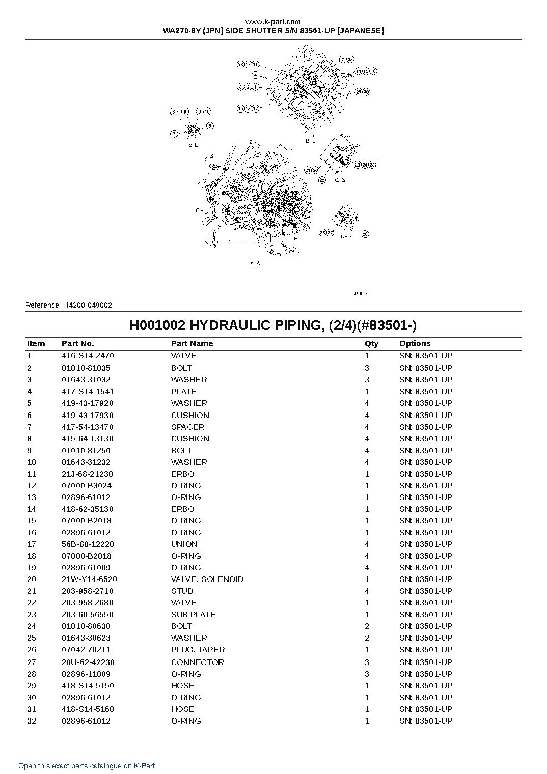 WA270-8Y (JPN) SIDE SHUTTER S/N 83501-UP (JAPANESE) – sample page 4 WA270-8Y (JPN) SIDE SHUTTER S/N 83501-UP (JAPANESE) – sample page 4