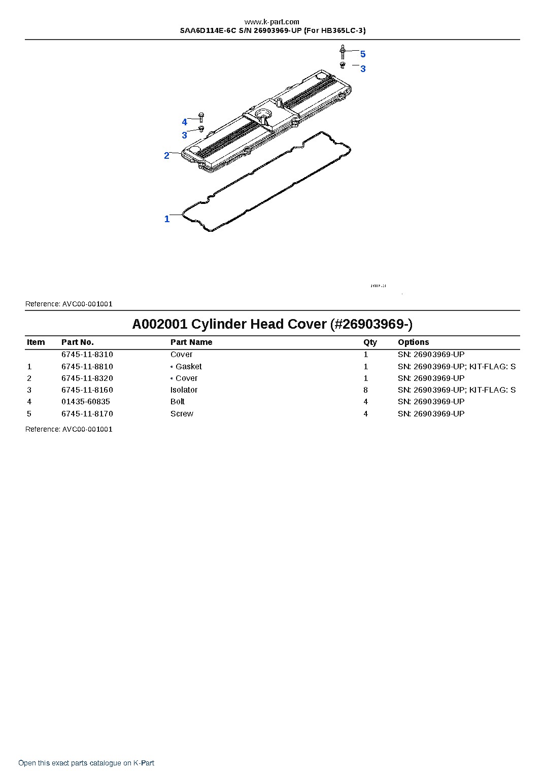 SAA6D114E-6C S/N 26903969-UP (For HB365LC-3) – sample page 2 SAA6D114E-6C S/N 26903969-UP (For HB365LC-3) – sample page 2