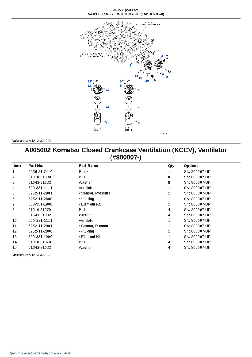 SAA12V140E-7 S/N 800007-UP (For HD785-8) – sample page 8