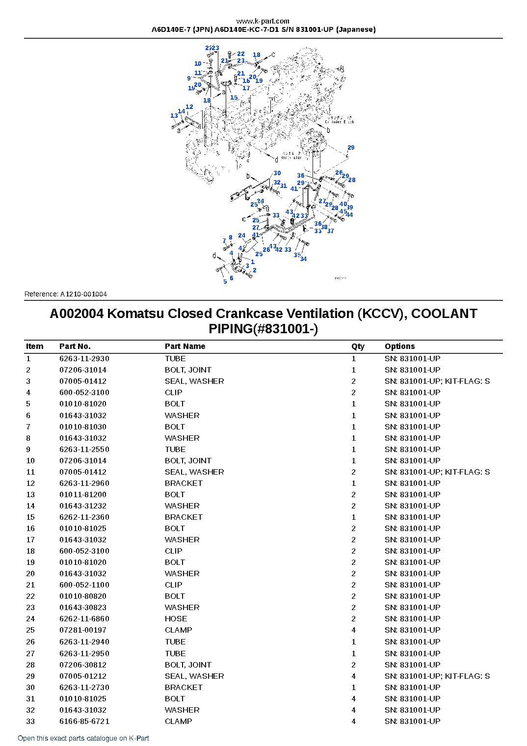 A6D140E-7 (JPN) A6D140E-KC-7-D1 S/N 831001-UP (Japanese) – sample page 7 A6D140E-7 (JPN) A6D140E-KC-7-D1 S/N 831001-UP (Japanese) – sample page 7