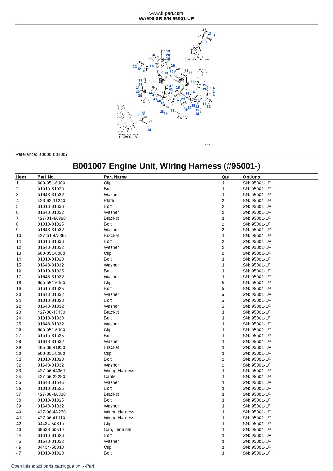 WA900-8R S/N 95001-UP – sample page 8 WA900-8R S/N 95001-UP – sample page 8