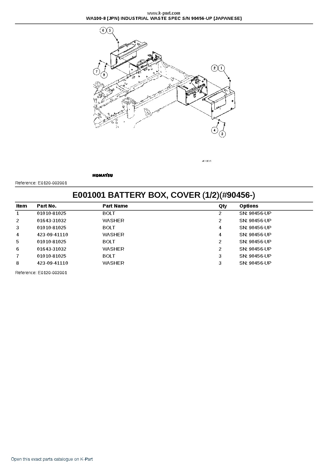 WA100-8 (JPN) INDUSTRIAL WASTE SPEC S/N 90456-UP (JAPANESE) – sample page 3 WA100-8 (JPN) INDUSTRIAL WASTE SPEC S/N 90456-UP (JAPANESE) – sample page 3