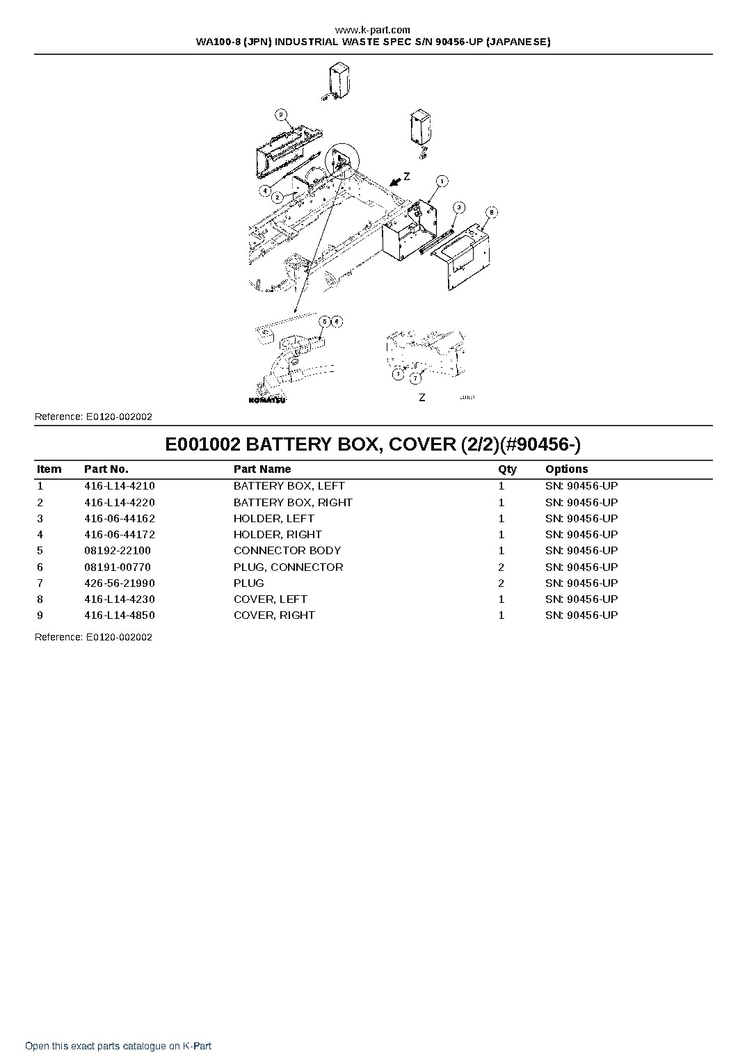 WA100-8 (JPN) INDUSTRIAL WASTE SPEC S/N 90456-UP (JAPANESE) – sample page 4 WA100-8 (JPN) INDUSTRIAL WASTE SPEC S/N 90456-UP (JAPANESE) – sample page 4