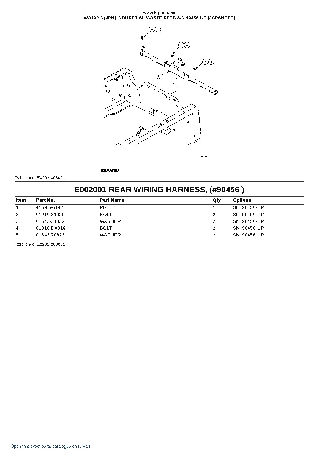 WA100-8 (JPN) INDUSTRIAL WASTE SPEC S/N 90456-UP (JAPANESE) – sample page 6 WA100-8 (JPN) INDUSTRIAL WASTE SPEC S/N 90456-UP (JAPANESE) – sample page 6
