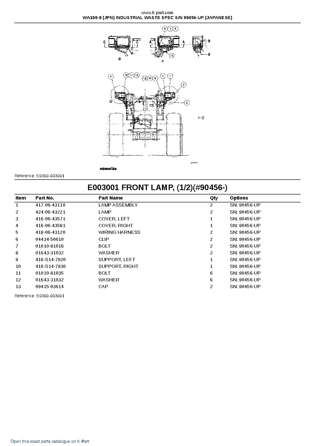 WA100-8 (JPN) INDUSTRIAL WASTE SPEC S/N 90456-UP (JAPANESE) – sample page 7 WA100-8 (JPN) INDUSTRIAL WASTE SPEC S/N 90456-UP (JAPANESE) – sample page 7