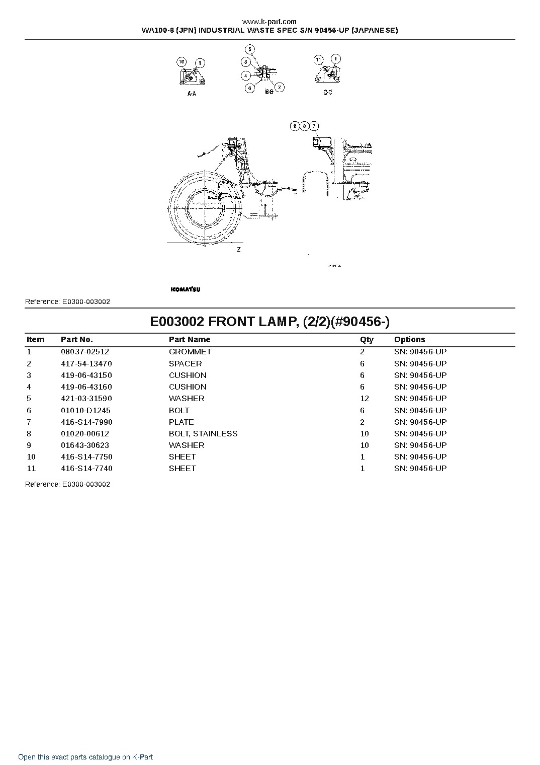 WA100-8 (JPN) INDUSTRIAL WASTE SPEC S/N 90456-UP (JAPANESE) – sample page 8 WA100-8 (JPN) INDUSTRIAL WASTE SPEC S/N 90456-UP (JAPANESE) – sample page 8