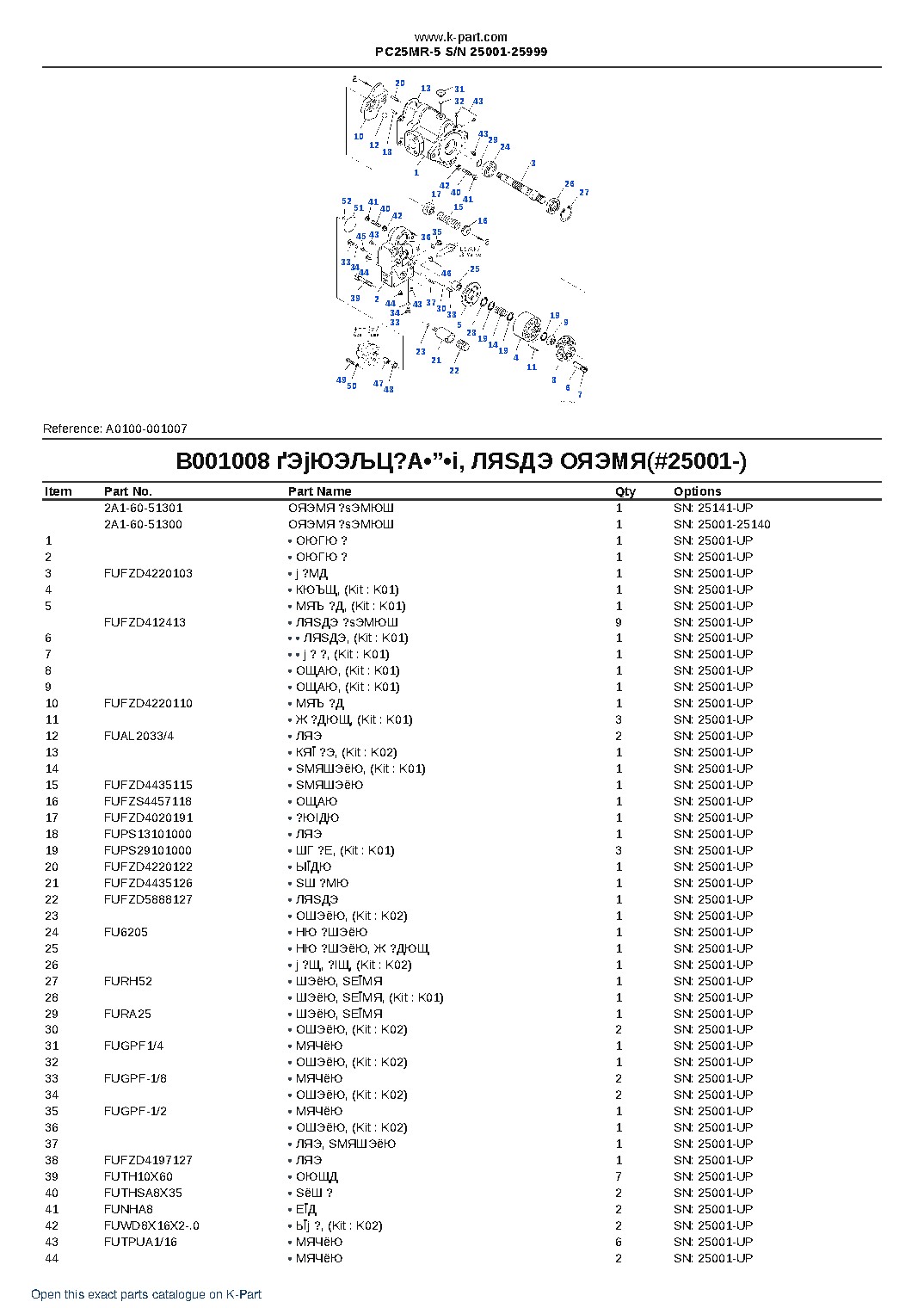PC25MR-5 S/N 25001-25999 – sample page 8 PC25MR-5 S/N 25001-25999 – sample page 8