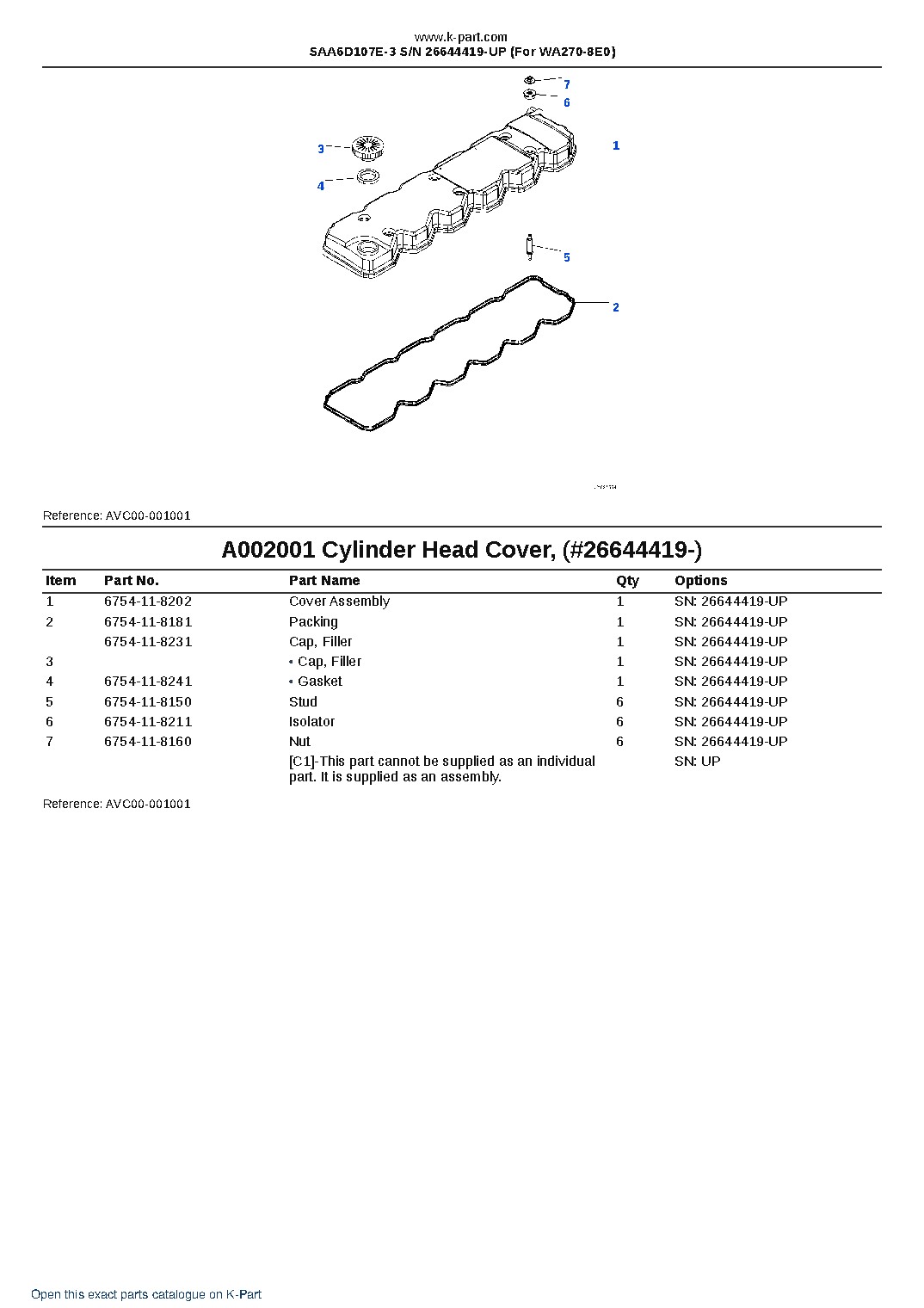 SAA6D107E-3 S/N 26644419-UP (For WA270-8E0) – sample page 3
