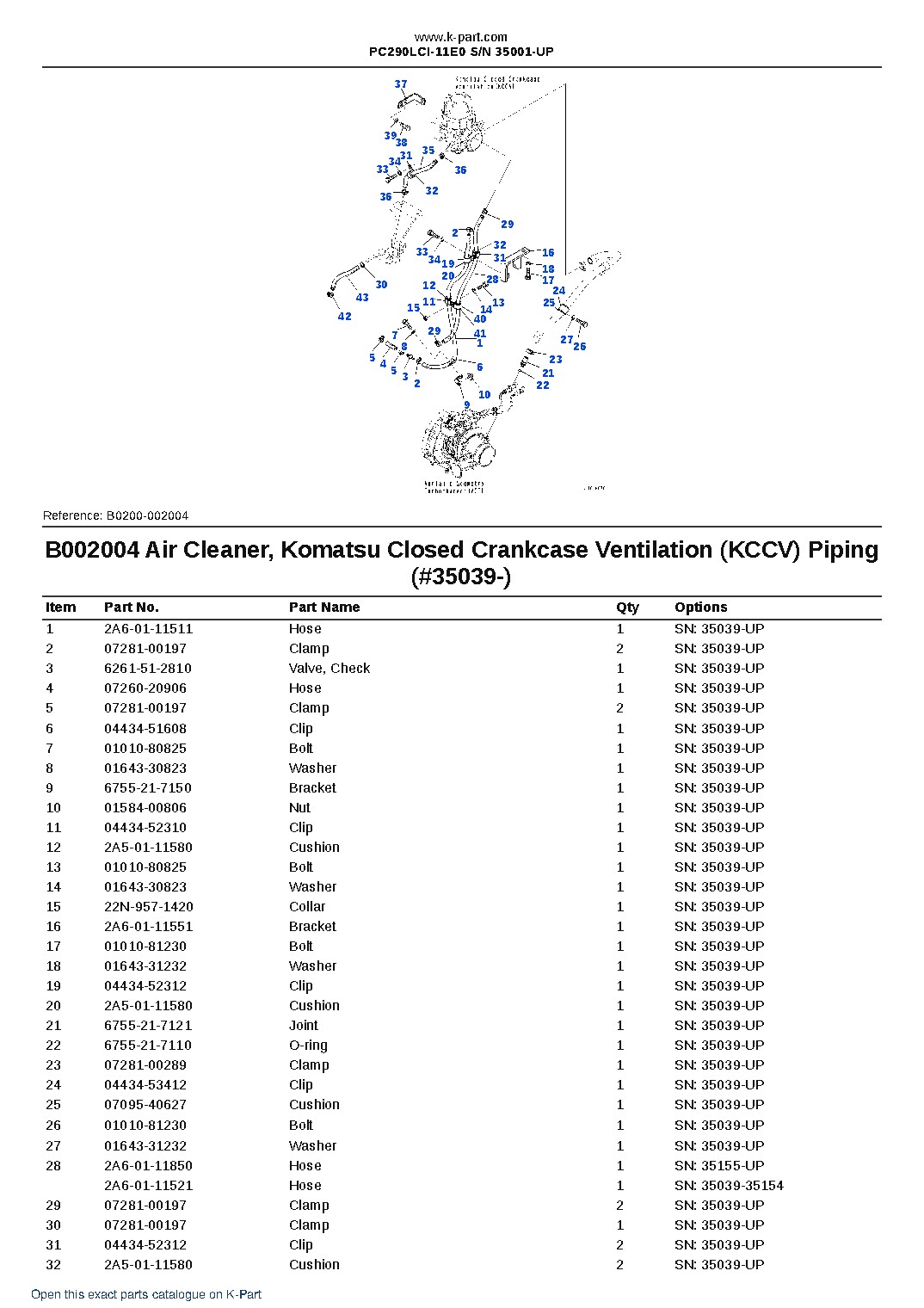 PC290LCI-11E0 S/N 35001-UP – sample page 5 PC290LCI-11E0 S/N 35001-UP – sample page 5