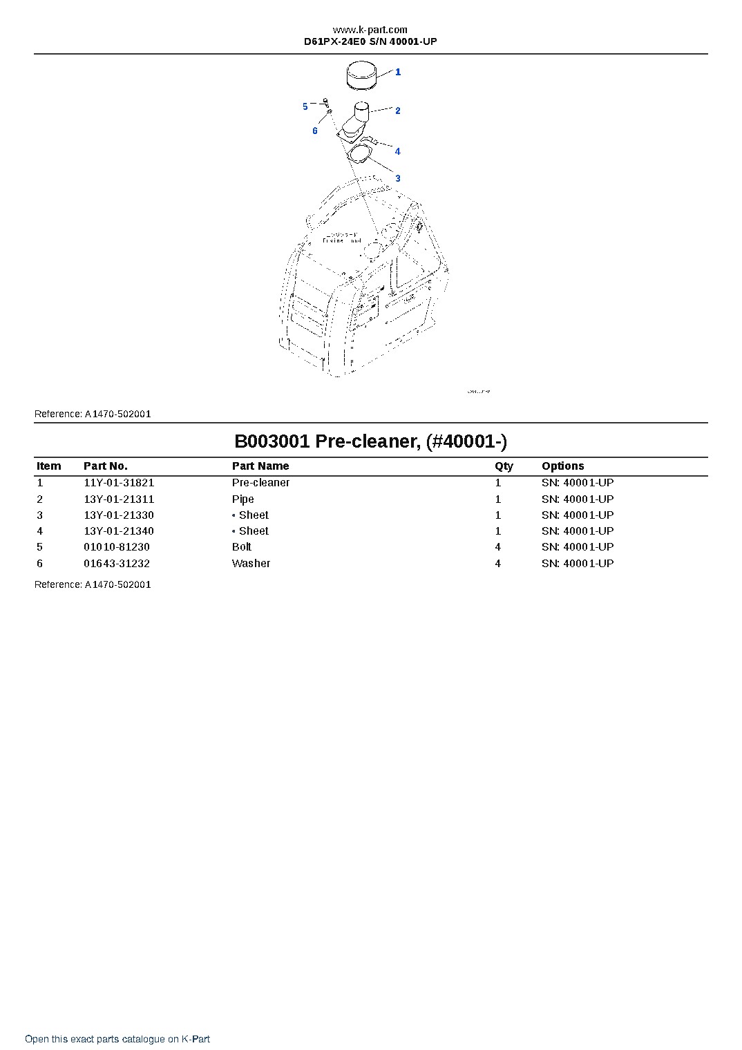 D61PX-24E0 S/N 40001-UP – sample page 6 D61PX-24E0 S/N 40001-UP – sample page 6