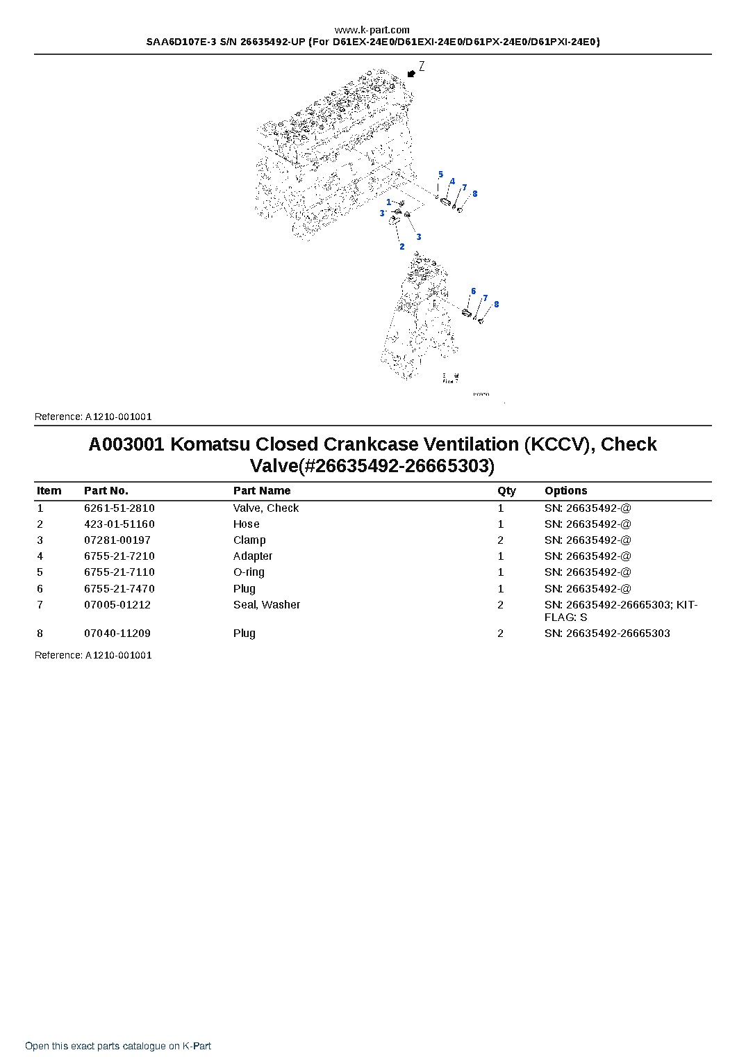 SAA6D107E-3 S/N 26635492-UP (For D61EX-24E0/D61EXI-24E0/D61PX-24E0/D61PXI-24E0) – sample page 3 SAA6D107E-3 S/N 26635492-UP (For D61EX-24E0/D61EXI-24E0/D61PX-24E0/D61PXI-24E0) – sample page 3