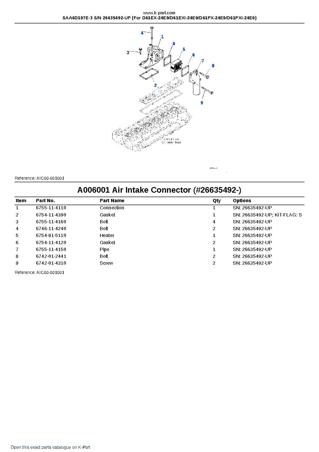 SAA6D107E-3 S/N 26635492-UP (For D61EX-24E0/D61EXI-24E0/D61PX-24E0/D61PXI-24E0) – sample page 7 SAA6D107E-3 S/N 26635492-UP (For D61EX-24E0/D61EXI-24E0/D61PX-24E0/D61PXI-24E0) – sample page 7