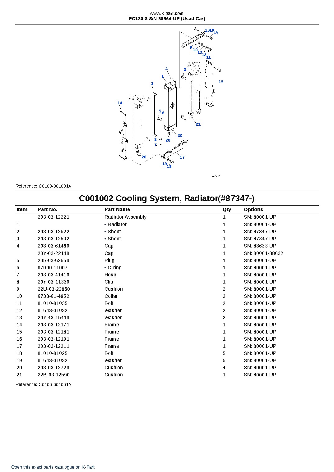 PC120-8 S/N 88564-UP (Used Car) – sample page 8