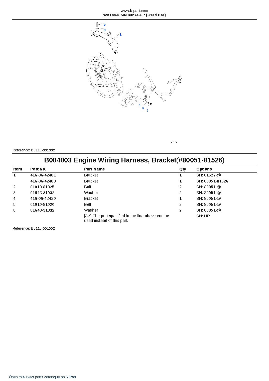 WA100-6 S/N 84274-UP (Used Car) – sample page 8