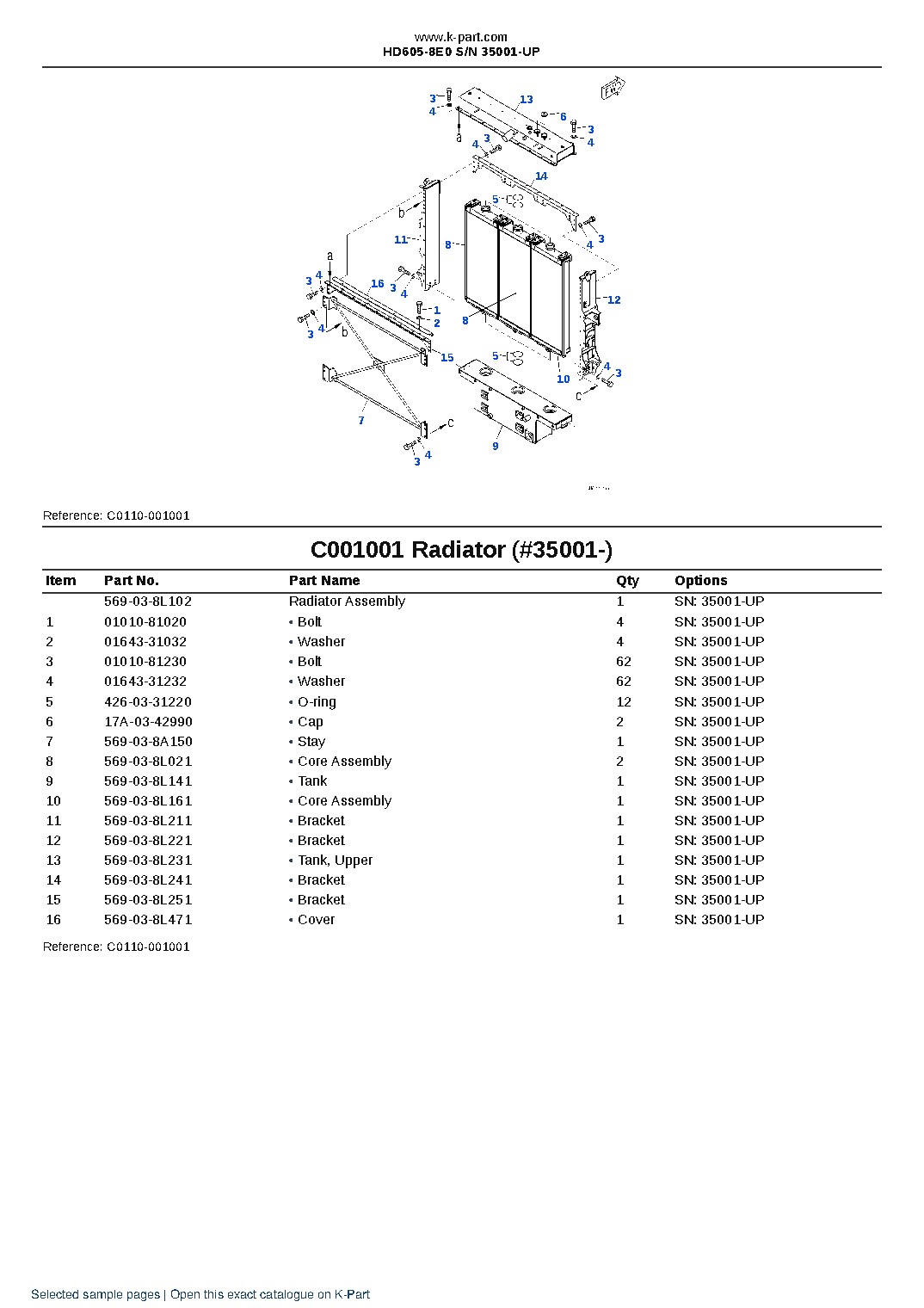 HD605-8E0 S/N 35001-UP – sample page 6