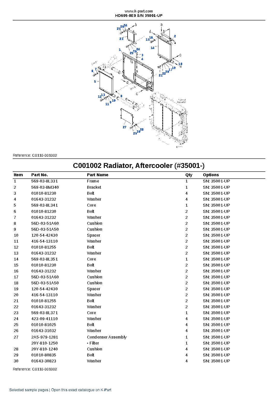 HD605-8E0 S/N 35001-UP – sample page 7