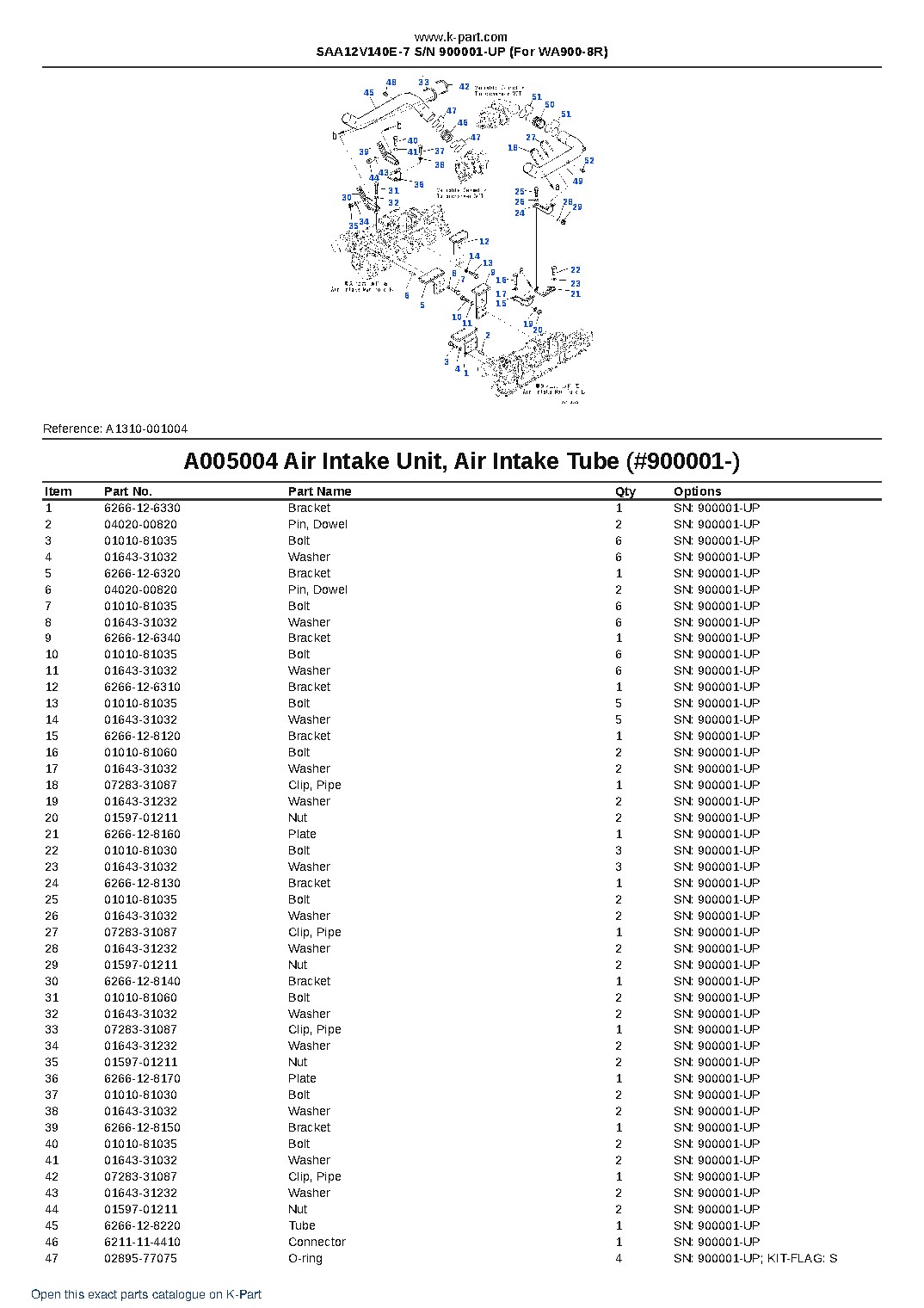 SAA12V140E-7 S/N 900001-UP (For WA900-8R) – sample page 10 SAA12V140E-7 S/N 900001-UP (For WA900-8R) – sample page 10
