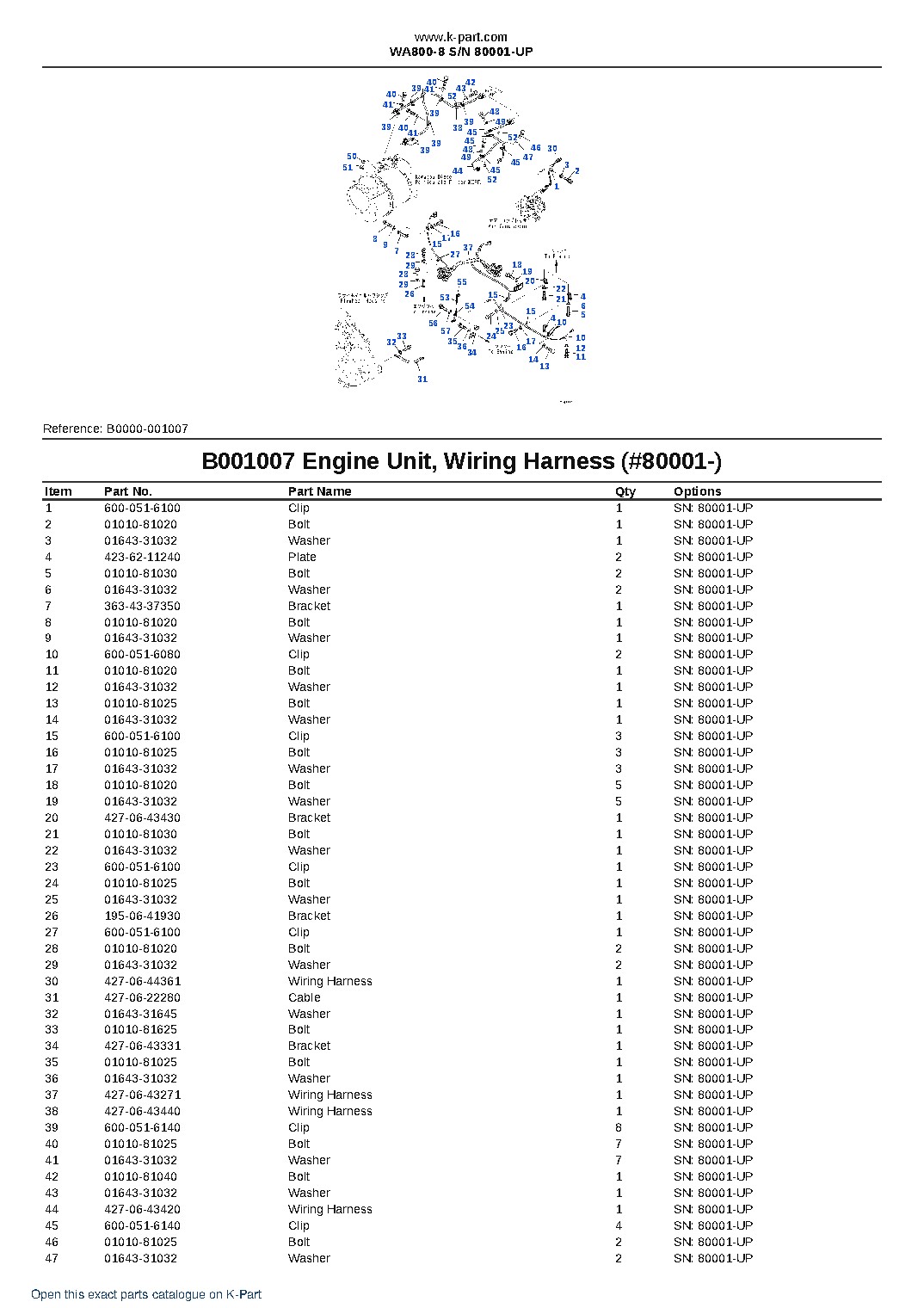 WA800-8 S/N 80001-UP – sample page 8