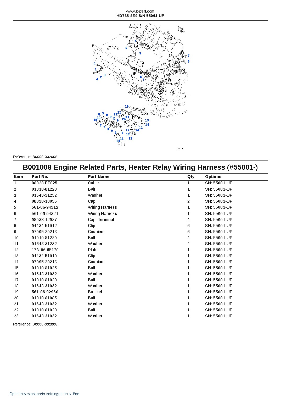 HD785-8E0 S/N 55001-UP – sample page 10 HD785-8E0 S/N 55001-UP – sample page 10