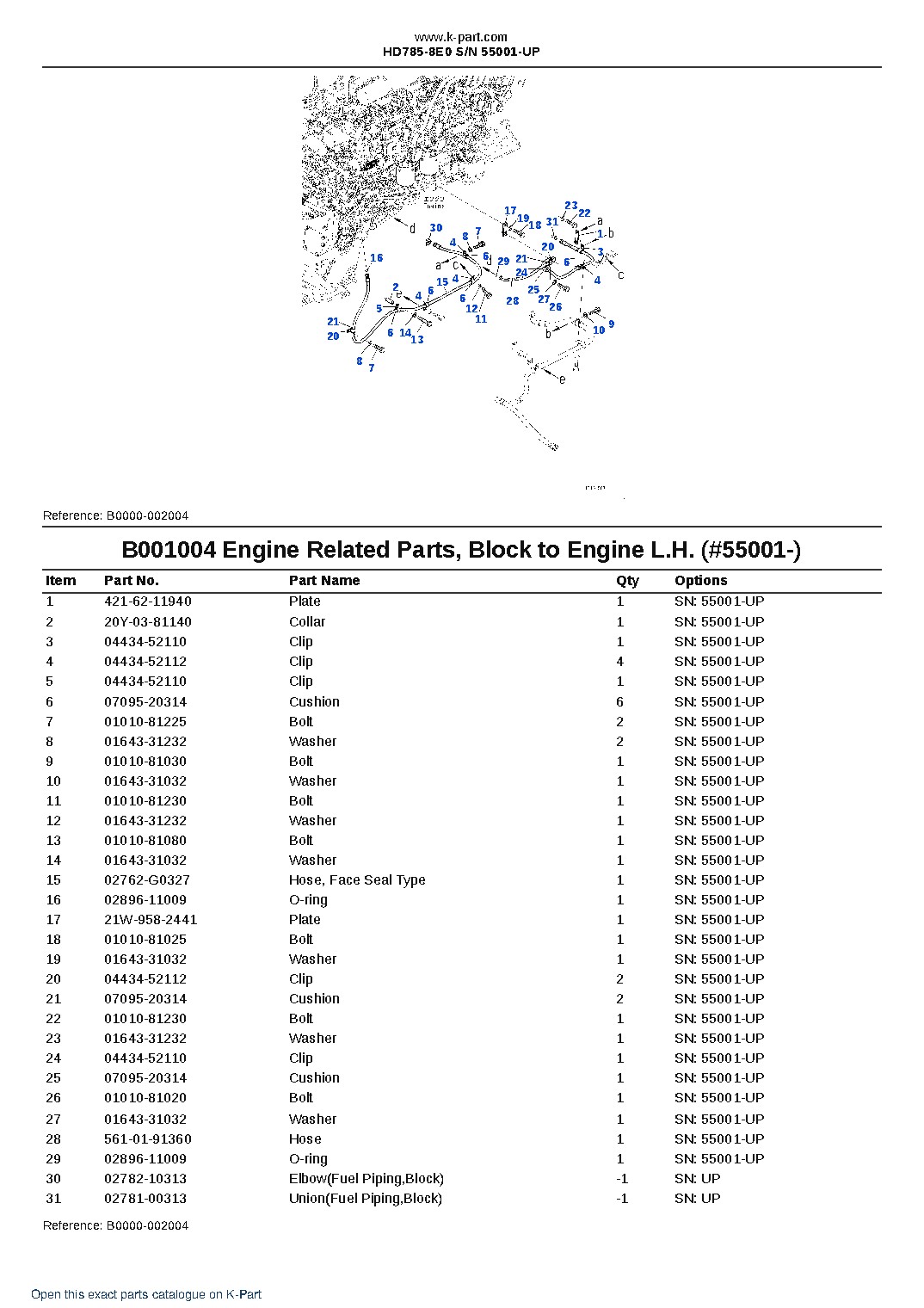 HD785-8E0 S/N 55001-UP – sample page 6 HD785-8E0 S/N 55001-UP – sample page 6