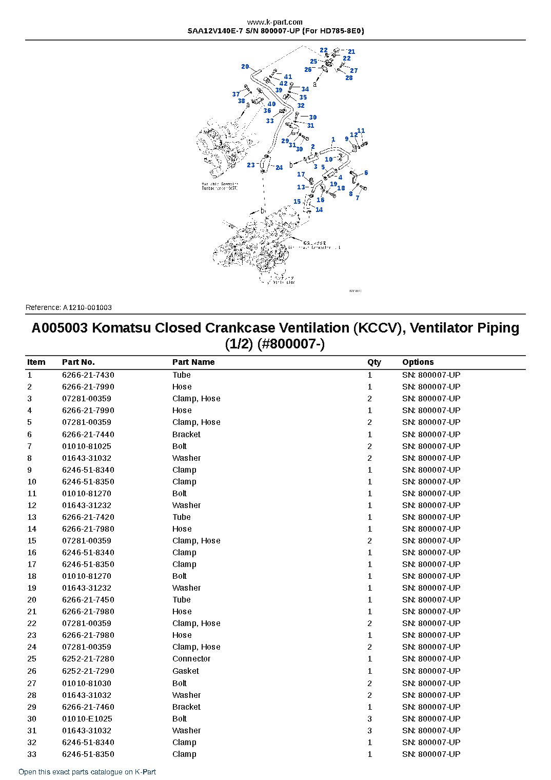 SAA12V140E-7 S/N 800007-UP (For HD785-8E0) – sample page 9