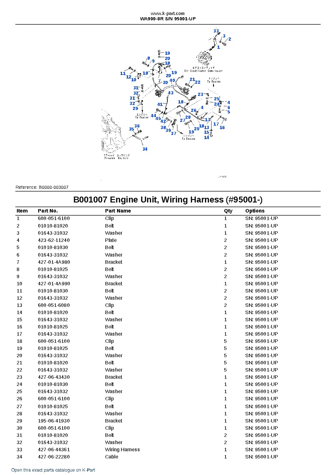 WA900-8R S/N 95001-UP – sample page 8 WA900-8R S/N 95001-UP – sample page 8