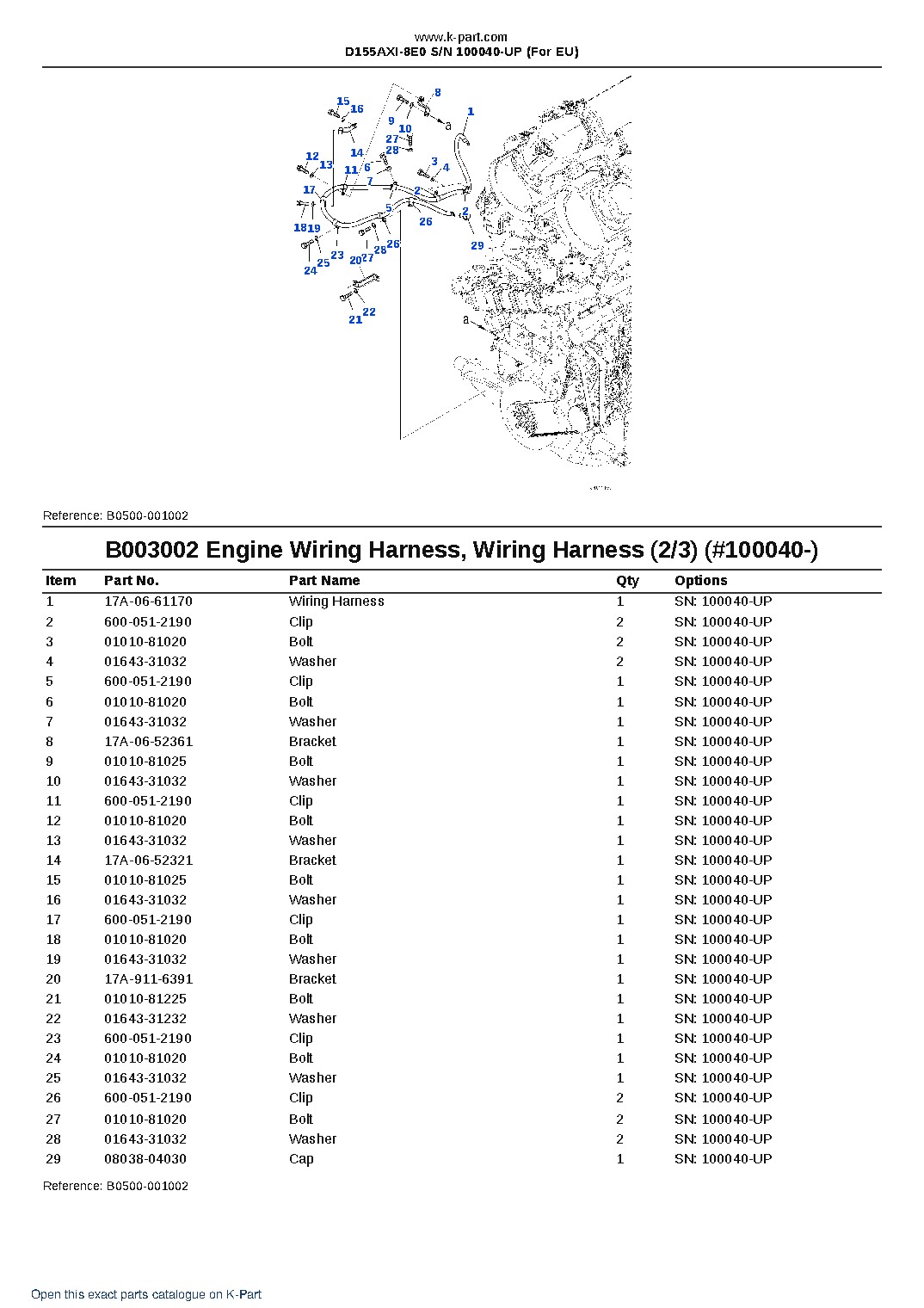 D155AXI-8E0 S/N 100040-UP (For EU) – sample page 6 D155AXI-8E0 S/N 100040-UP (For EU) – sample page 6