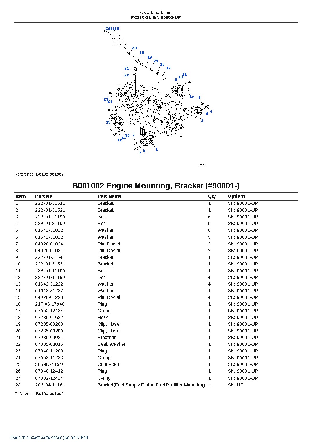 PC130-11 S/N 90001-UP – sample page 2 PC130-11 S/N 90001-UP – sample page 2