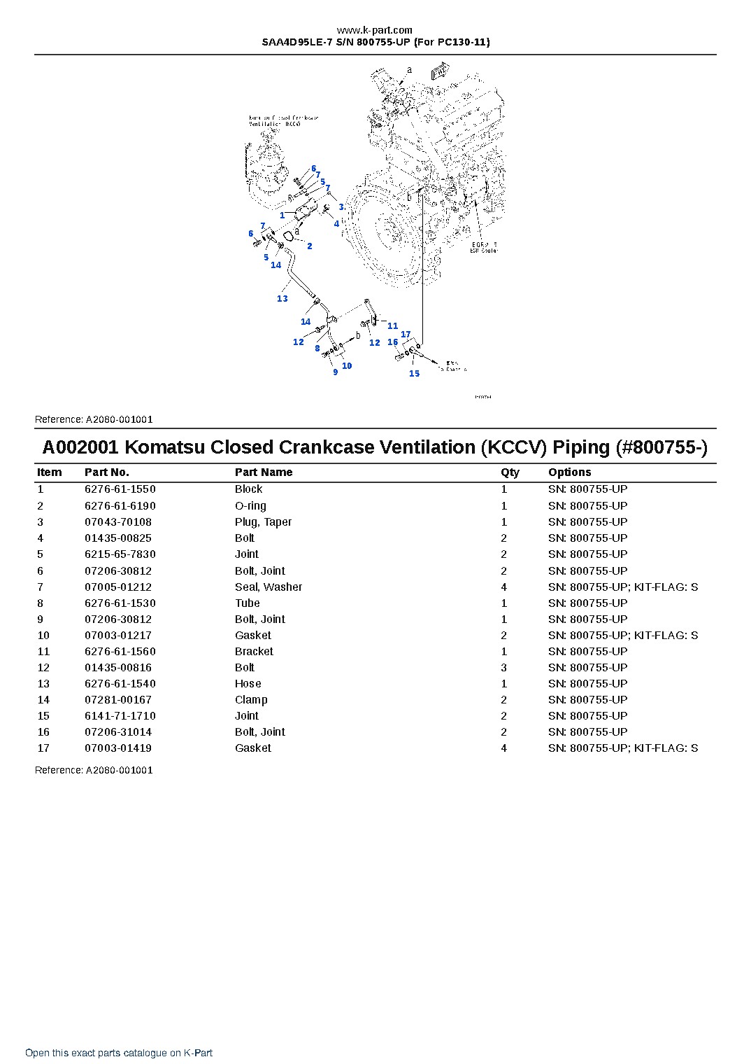 SAA4D95LE-7 S/N 800755-UP (For PC130-11) – sample page 2 SAA4D95LE-7 S/N 800755-UP (For PC130-11) – sample page 2